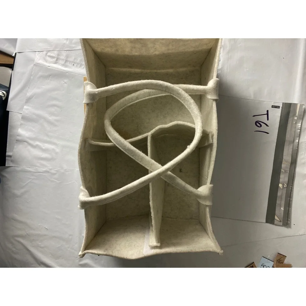 Unbranded Felt‎ Storage Organizer Caddy Bag Bin Dividers White